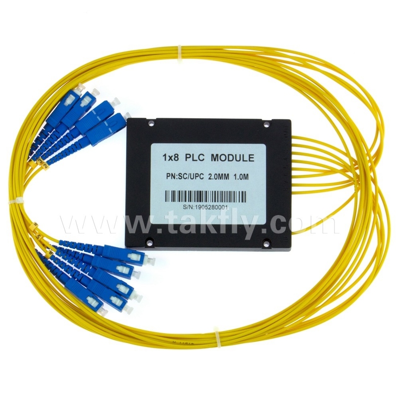 Gpon Epon 1X8 SC APC ABS FTTX 光ファイバー PLC スプリッタ 高信頼性と安定性