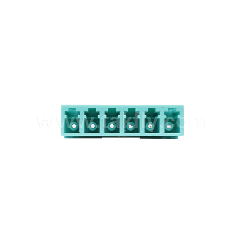 LC/PC 6分岐アダプタ MM OM3 アクア OM4 バイオレット ブルー フランジなし 温度安定性 -40℃～85℃ 付加損失≤0.2dB
