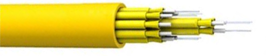 FTTH 屋内 4-48 コア電気通信ソリューションのためのブレークアウト光ケーブル 2000M LSZH/PVC/PU