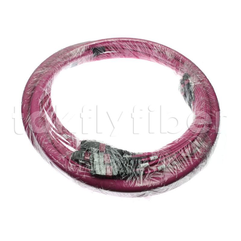 高密度データセンター向け144コアOM4低損失MPO光ファイバーケーブル（MTPコネクタ付き）