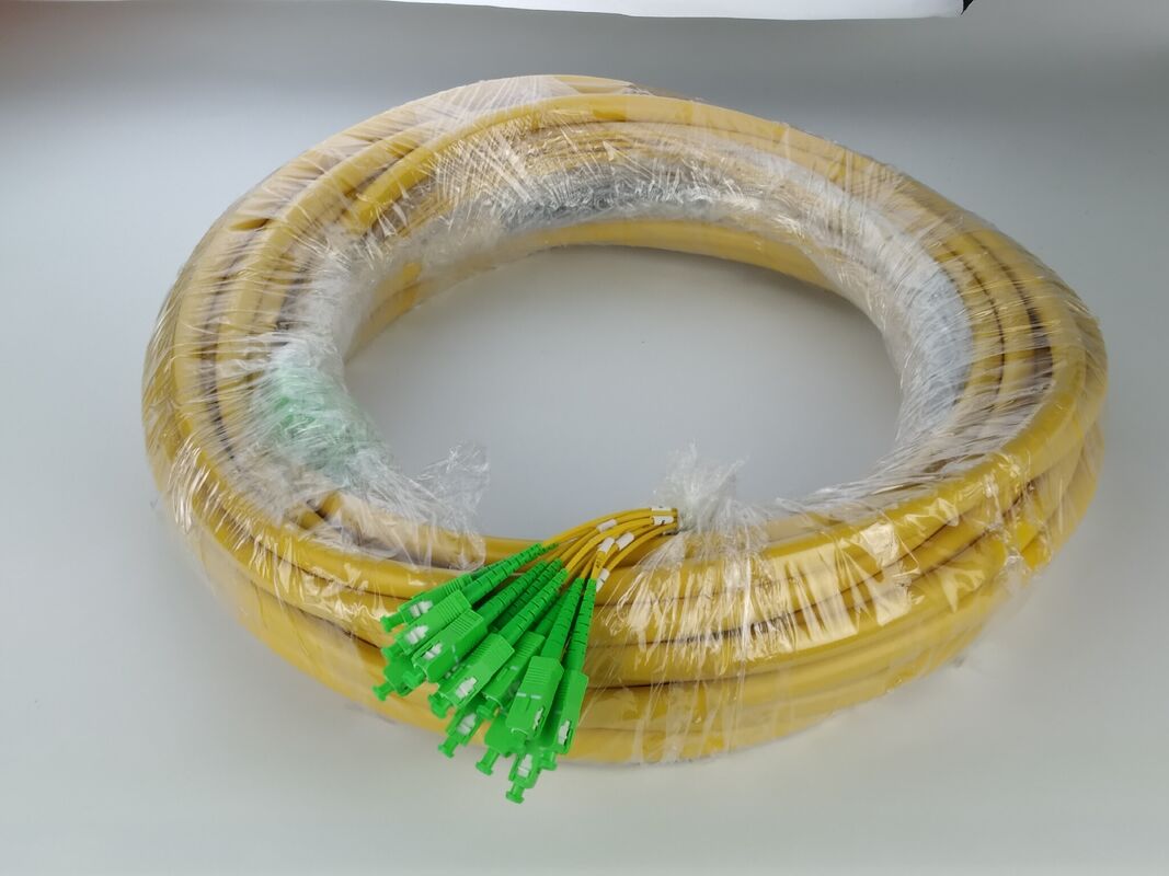 SC-LC 12F 12.5mm (光ファイバーサブユニット2.0mm) のパッチコードケーブル直径