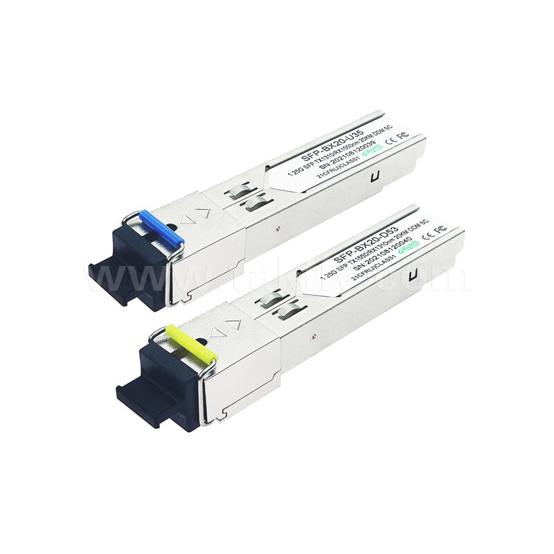 SFP 1.25Gbps 20KM SC データセンター AI FTTX用の双方向光学トランシーバーモジュール