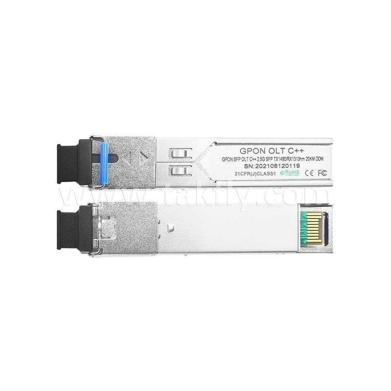 データセンターFTTH FTTX用SFP GPON OLTクラスC++光トランシーバーモジュール