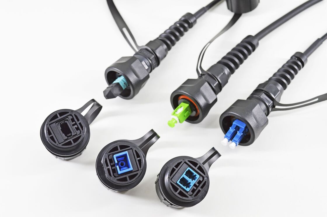 防水ODVA MPO MTP オス メス - LC SC FC ST SM MM OM3 OM4 OM5 光ファイバー ブレイクアウト ケーブル 光ファイバーパッチコード/光ファイバーパッチケーブル/光ファイバー幹線ケーブル/光ファイバーファンアウトケーブル