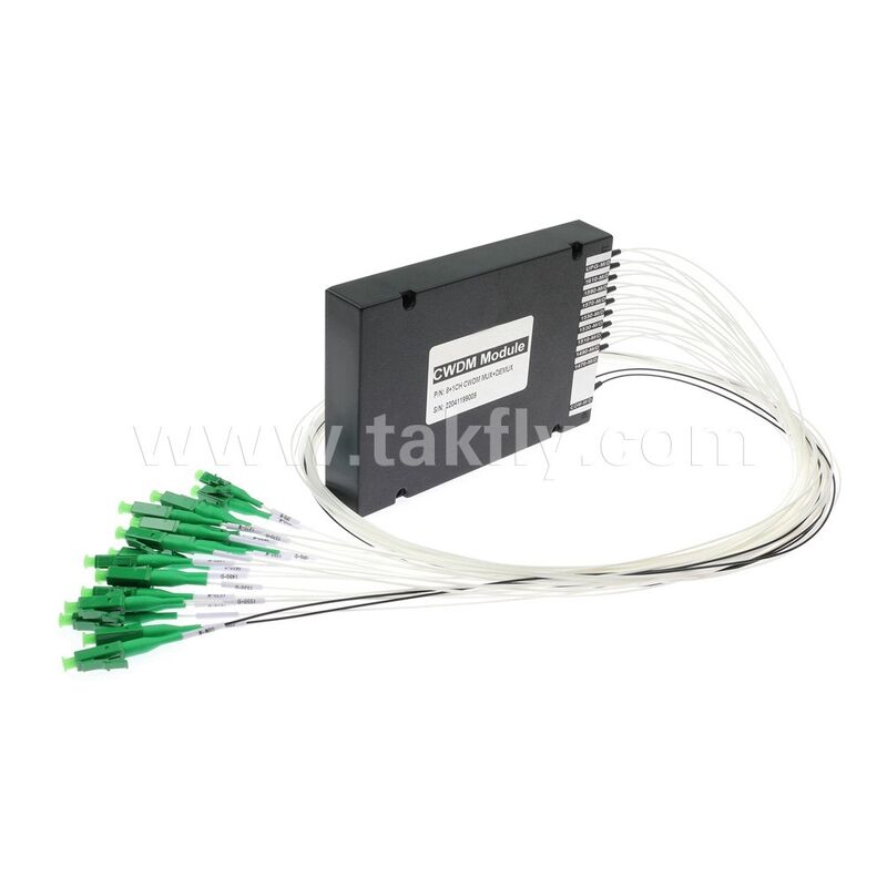 CWDM 8+1 チャンネル MUX & DEMUX ABS モジュール データセンター FTTX 用光ファイバー