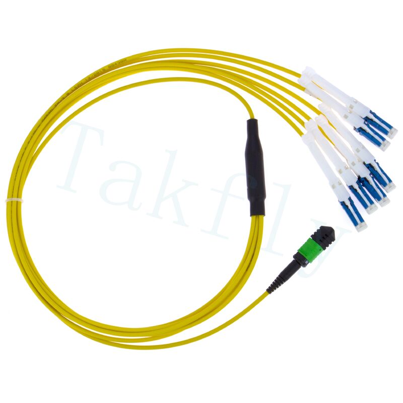 MPO to CS ブレイアウトパッチコード 400G/800Gデータセンターインターコネクトのための高密度ソリューション