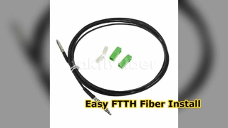SC プッシュ可能 FTTH ドロップ ケーブル光ファイバー パッチコード